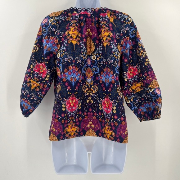 Talbots Petites Classic Shirt Size SP Colorful Cotton Career Casual - Picture 2 of 7